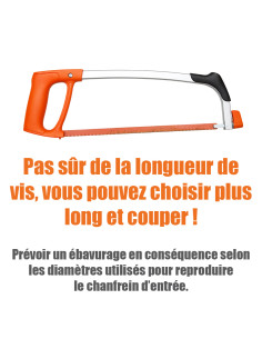 Vis métaux CHC BTR Clé de 4 HC4 M5X8 nylon naturel 2