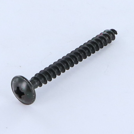 1 x VBA Vis bois agglo Poelier Pozi N°2 4X16 Filetage total Diamètre de tête: 10 Acier zingué noir