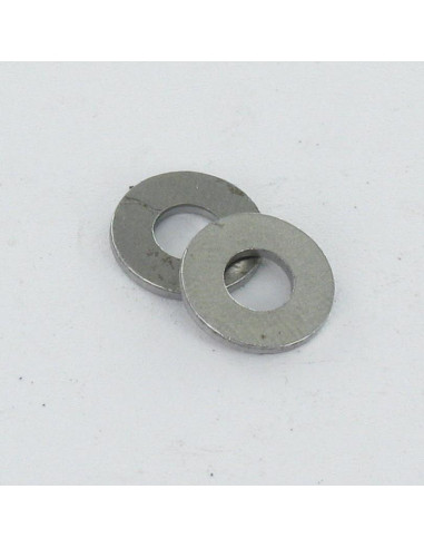 1 x Rondelle Plate 10X20X1 Acier brut