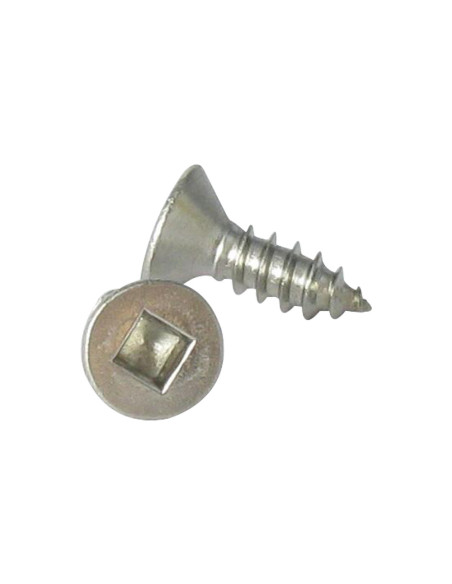 1 x Vis tôle Tête fraisée Carré 4.8X60 Empreinte carré 2 Inox A2