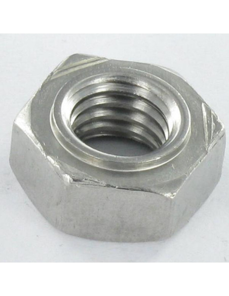 1 x Ecrou hexagonale à souder Inox A2 M12