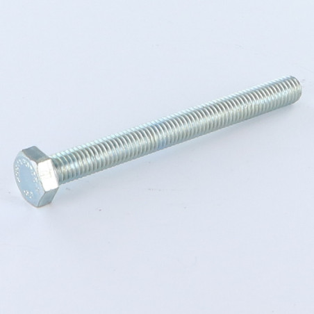 1 x Vis métaux Tête hexagonale TH M20X80 Classe 10.9 Acier zingué