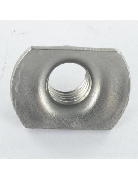 1 x Ecrou Cylindrique à souder M8 22X14 Haut 8.5 Inox A2