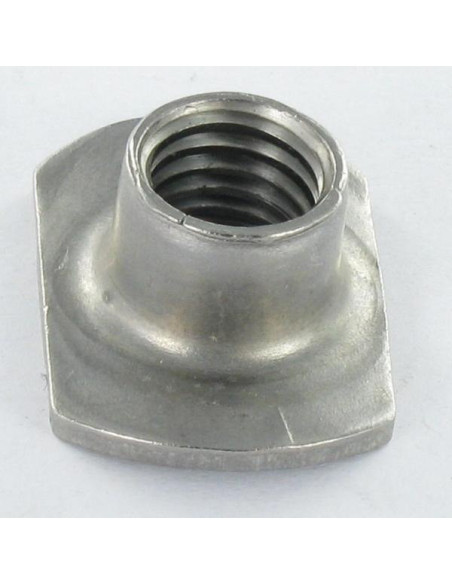 1 x Ecrou Cylindrique à souder M8 22X14 Haut 8.5 Inox A2