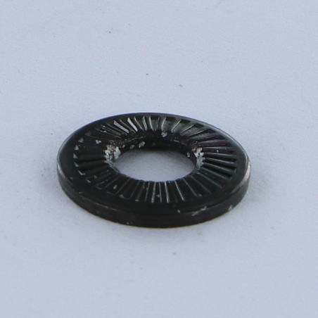 1 x Rondelles contact M3X8X0.6 Acier zingué noir Série M (Moyenne)