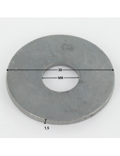 Rondelle Plate M8X30X1.5 LL Forte tenue à la corrosion... 2