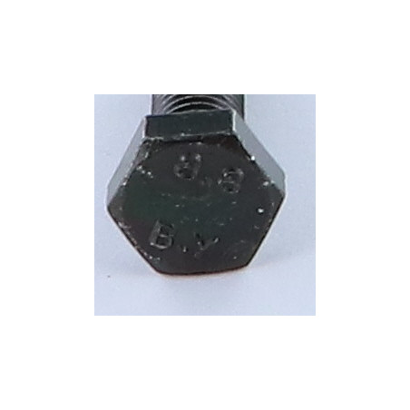 1 x Vis métaux Tête hexagonale TH M6X45 Classe 8.8 Acier zingué noir