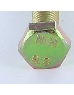 Vis métaux Tête hexagonale TH M6X60 Classe 8.8 Bichromaté 2