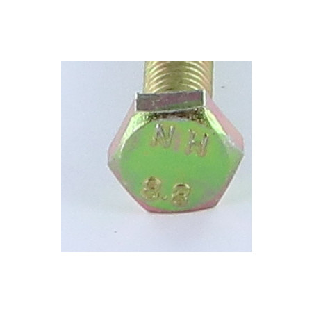 1 x Vis métaux Tête hexagonale TH M6X60 Classe 8.8 Bichromaté