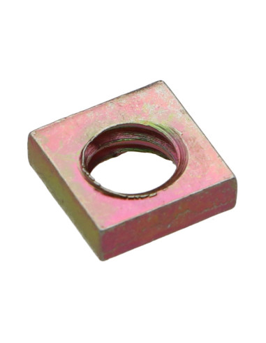 1 x Ecrou carré M7 10X10X3 Pas de 150 Bichromaté