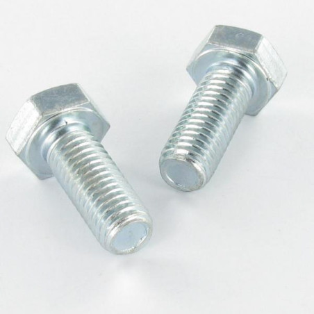 1 x Vis métaux Tête hexagonale TH M8X130 Classe 8.8 Acier zingué