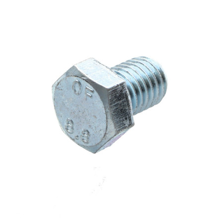 1 x Vis métaux Tête hexagonale TH M12X16 Classe 8.8 Acier zingué