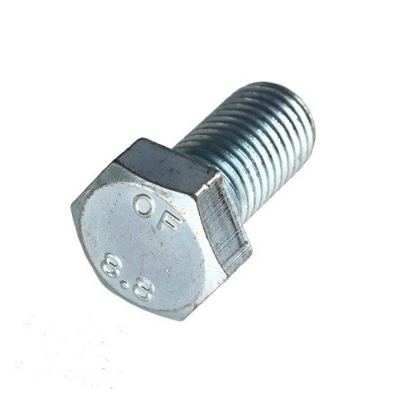 1 x Vis métaux Tête hexagonale TH M20X30 Classe 8.8 Acier zingué