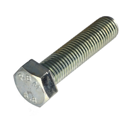 1 x Vis métaux Tête hexagonale TH M20X80 Classe 8.8 Acier zingué