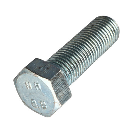 1 x Vis métaux Tête hexagonale TH M22X80 Classe 8.8 Acier zingué