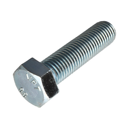 1 x Vis métaux Tête hexagonale TH M24X100 Classe 8.8 Acier zingué