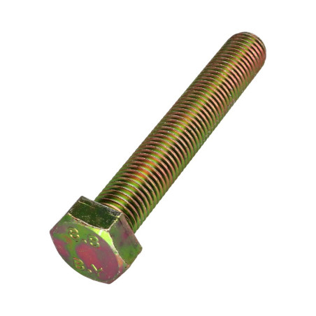 1 x Vis métaux Tête hexagonale TH M20X90 Classe 8.8 Bichromaté