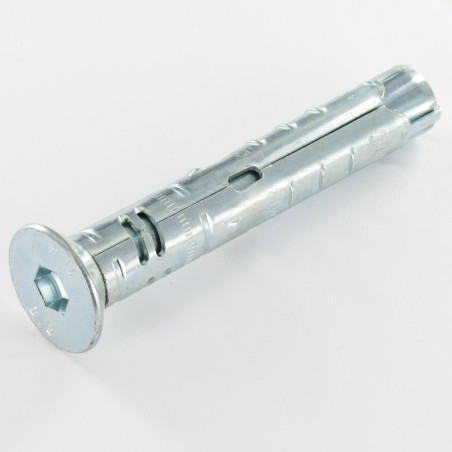 1 x Goujon Ancrage Cheville METAL 15X85 Vis M10X90 Acier zingué