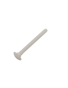 Vis métaux tête ronde collet carré M8X40 nylon naturel