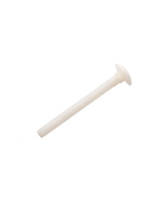 Vis métaux tête ronde collet carré M8X40 nylon naturel 2