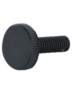 Vis métaux nylon noir Tête cylindrique TC Moletée M6X10