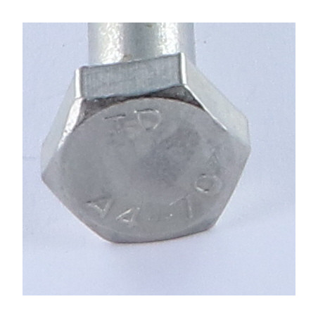 1 x Corps de boulon filetage partiel Tête hexagonale TH M10X250 Inox A4
