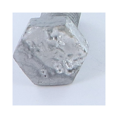 1 x Vis métaux Tête hexagonale TH M12X20 Classe 8.8 Forte tenue à la corrosion Acier galvanisé à chaud ISO FIT