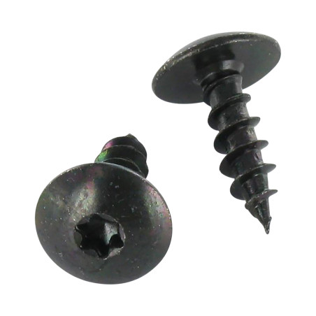 1 x Vis Penture 7X50 Filetage partiel TORX T30 Acier zingué noir