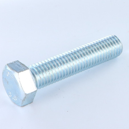 1 x Vis métaux Tête hexagonale TH M16X80 Classe 8.8 Acier zingué