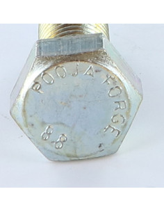 Vis métaux Tête hexagonale TH M12X45 Classe 8.8 Acier zingué 2