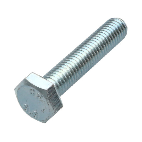 1 x Vis métaux Tête hexagonale TH M10X50 Classe 8.8 Acier zingué