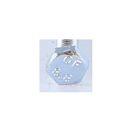 1 x Vis métaux Tête hexagonale TH M10X90 Classe 8.8 Acier zingué