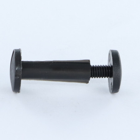 1 x Vis relieur M6X100 Diamètre Tube 8 nylon noir 2 pièces Mâle femelle