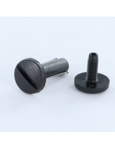 Vis relieur M6X25 Diamètre Tube 8 nylon noir 2 pièces... 2