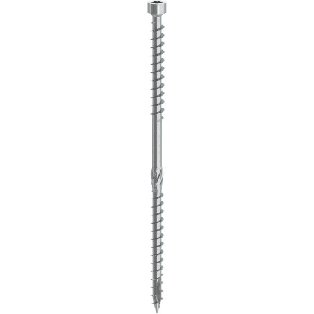 1 x Vis de sarking Tête cylindrique TC double filetage TORX T40 8X225 Acier zingué