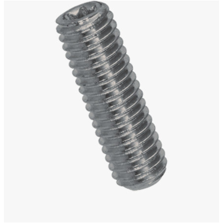 1 x Vis métaux Sans tête T6 Bout cuvette M3X3 Acier zingué
