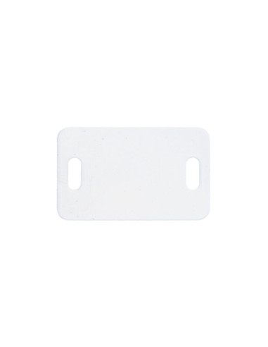 1 x PLAQUE D'IDENTIFICATION nylon blanc 26.4X16.2