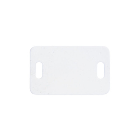 1 x PLAQUE D'IDENTIFICATION nylon blanc 26.4X16.2