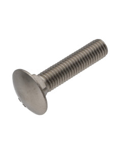 Vis métaux tête ronde collet carré Inox A4 M10X50...