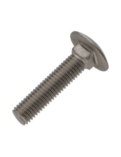Vis métaux tête ronde collet carré Inox A4 M10X45... 2