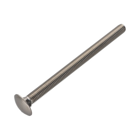 1 x Vis métaux TRCC JAPY tête ronde collet carré Inox A4 M8X120 Filetage total