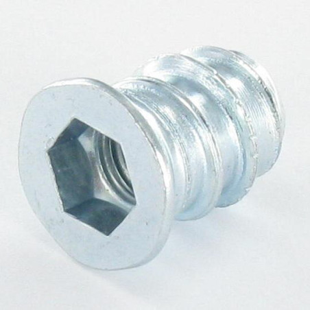 1 x Ecrou Clé de 6 HC6 M6 12X13 Acier zingué