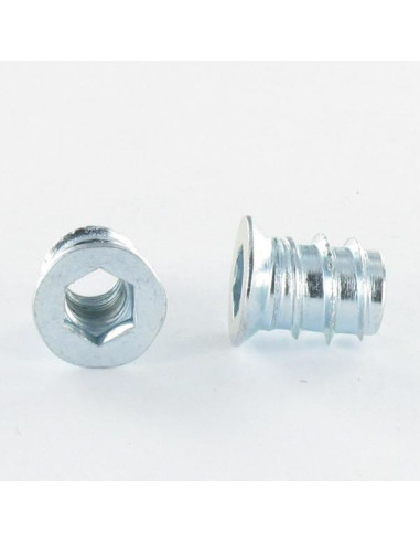 1 x Ecrou Clé de 6 HC6 M6 12X15 Acier zingué...