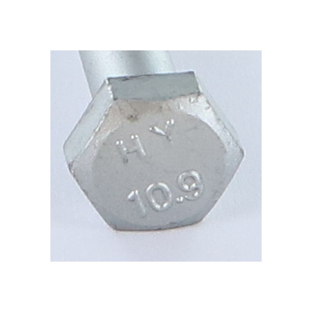 1 x Corps de boulon filetage partiel Tête hexagonale TH M10X120 Classe 10.9 Acier brut GEOM500B