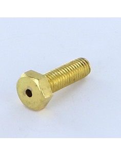 Vis métaux Laiton Tête hexagonale TH M8X25 Percé 3