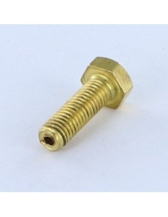 Vis métaux Laiton Tête hexagonale TH M8X25 Percé 3 2