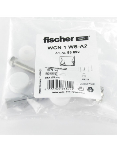 1 x KIT Fixation WC Vis Laiton 6X70 Fischer