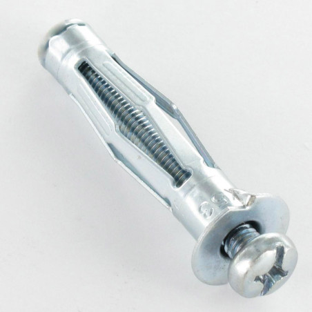 10 x Cheville métalique pour plaque de plâtre Avec Vis M4X47