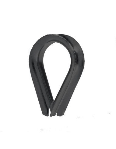 1 x Cosse coeur Inox A4 Noir Diamètre 4