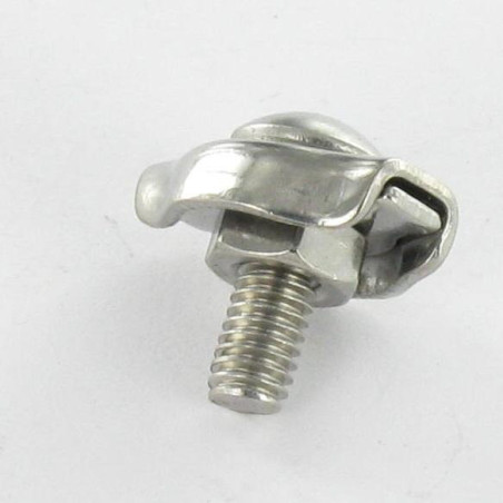 1 x Serre cable plat simple Inox A4 Diamètre 3